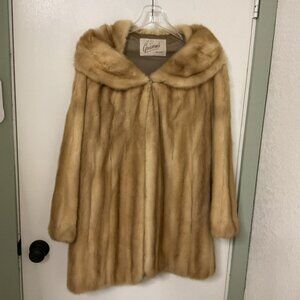 Vintage Grissom”$ Abilene Blonde Mink Stroller With Bell Sleeves Size M-L￼￼
